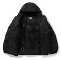 A BATHING APE SOLID CAMO JACQUARD DOWN JACKET