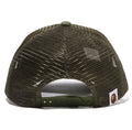 A BATHING APE LOGO COTTON PANEL MESH CAP