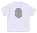 A BATHING APE LUX SPORT PATTERN APE HEAD RELAXED FIT TEE