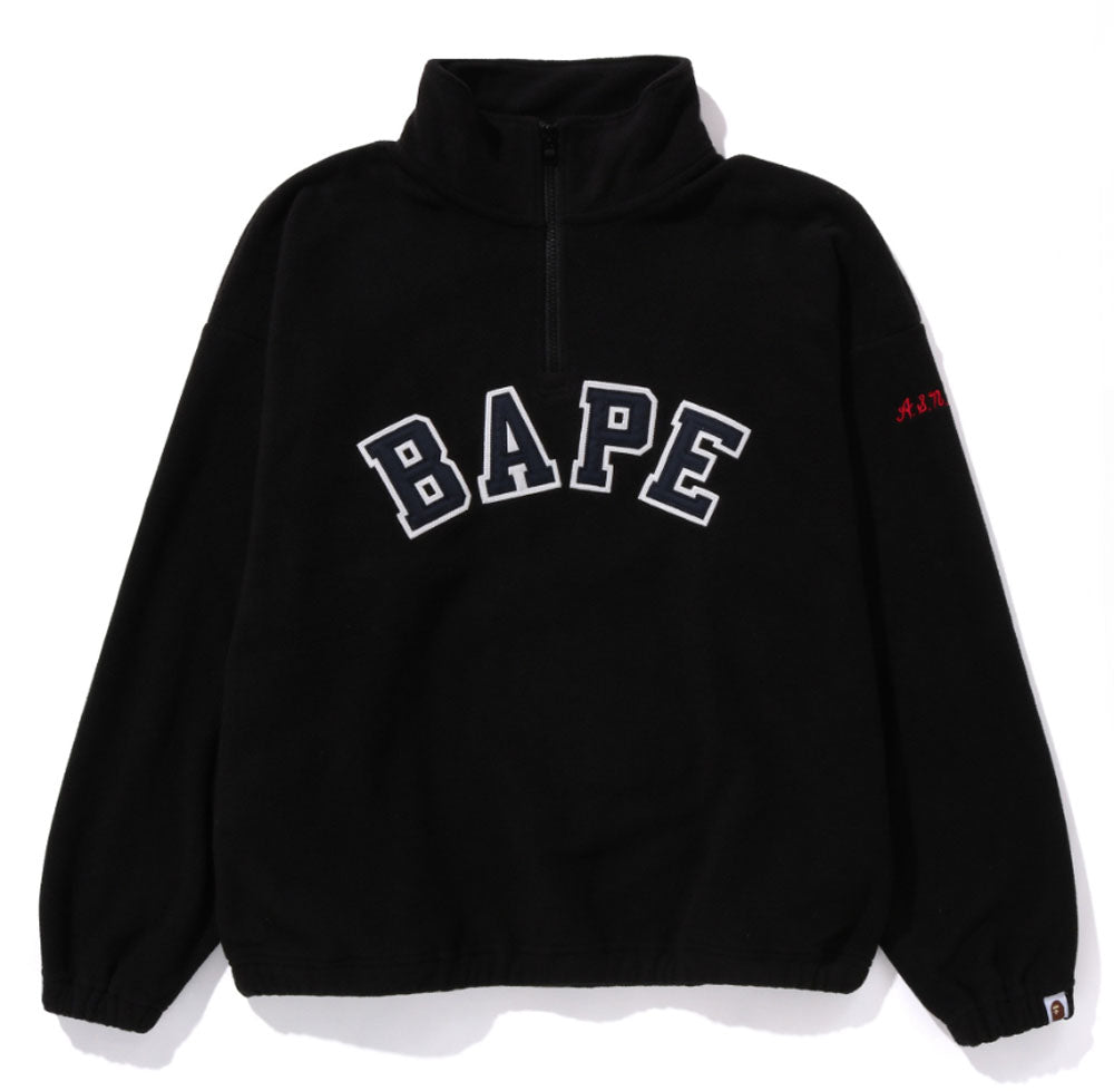 A BATHING APE Ladies BAPE FLEECE HALF ZIP happyjagabee store