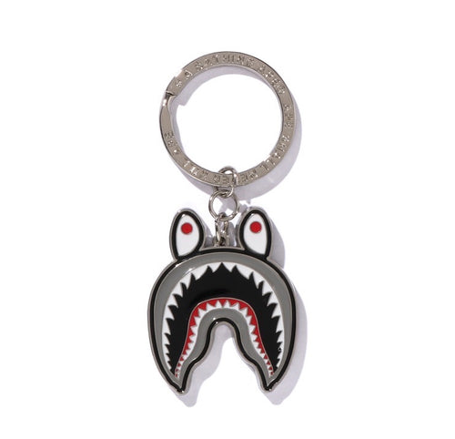 A BATHING APE SHARK METAL KEYCHAIN