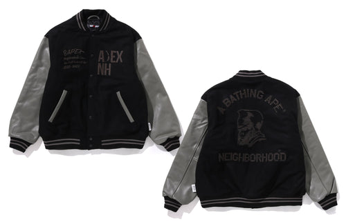 A BATHING APE BAPE x NBHD VARSITY JACKET NBHD Ver.