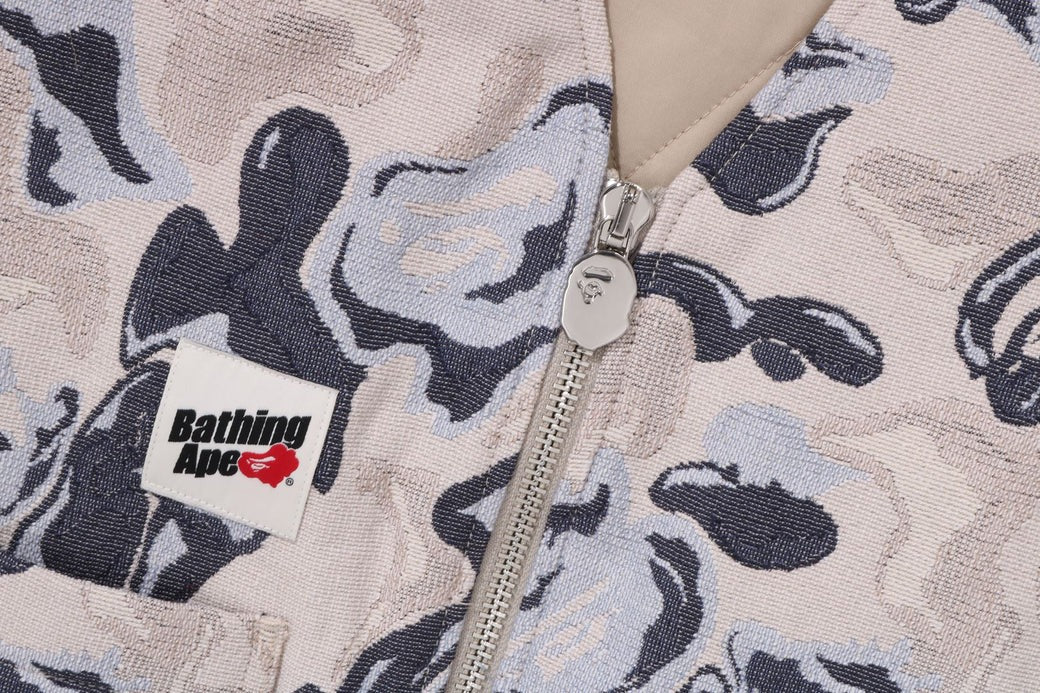 A BATHING APE BAPE ART CAMO GOBELIN WORK VEST