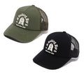 A BATHING APE LOGO COTTON PANEL MESH CAP