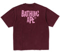 A BATHING APE HEAVY WASHED APE HEAD RELAXED FIT TEE