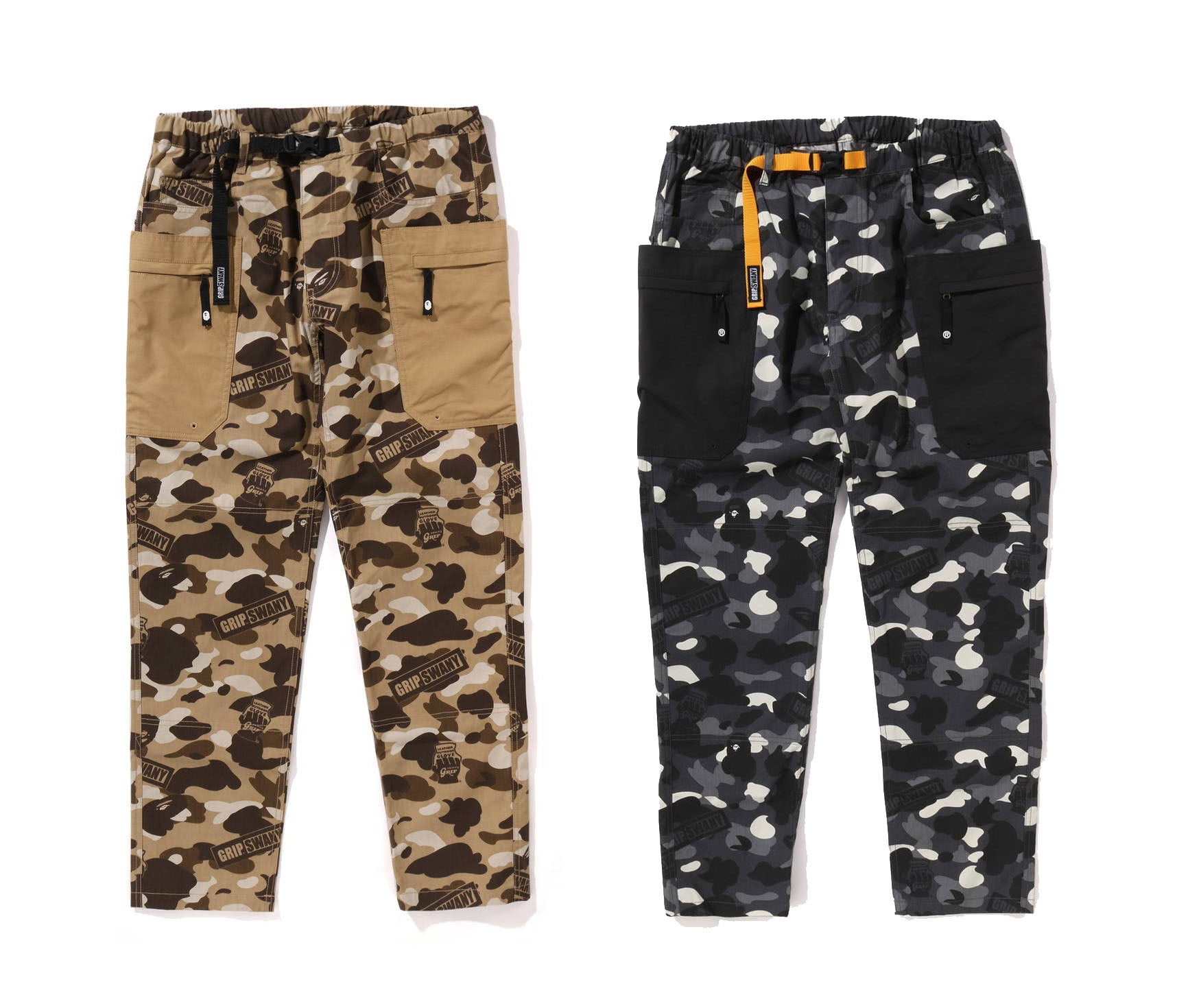 Bape camo cargo pants best sale