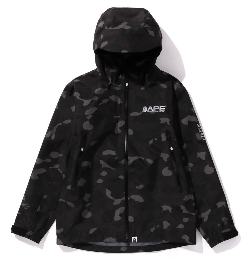 A BATHING APE GORE-REX COLOR CAMO SHELL JACKET