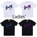 A BATHING APE Ladies' COLOR CAMO BAPE STA LOGO TEE