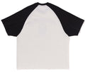 A BATHING APE COLLEGE RELAXED FIT RAGLAN TEE