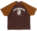 A BATHING APE COLLEGE RELAXED FIT RAGLAN TEE