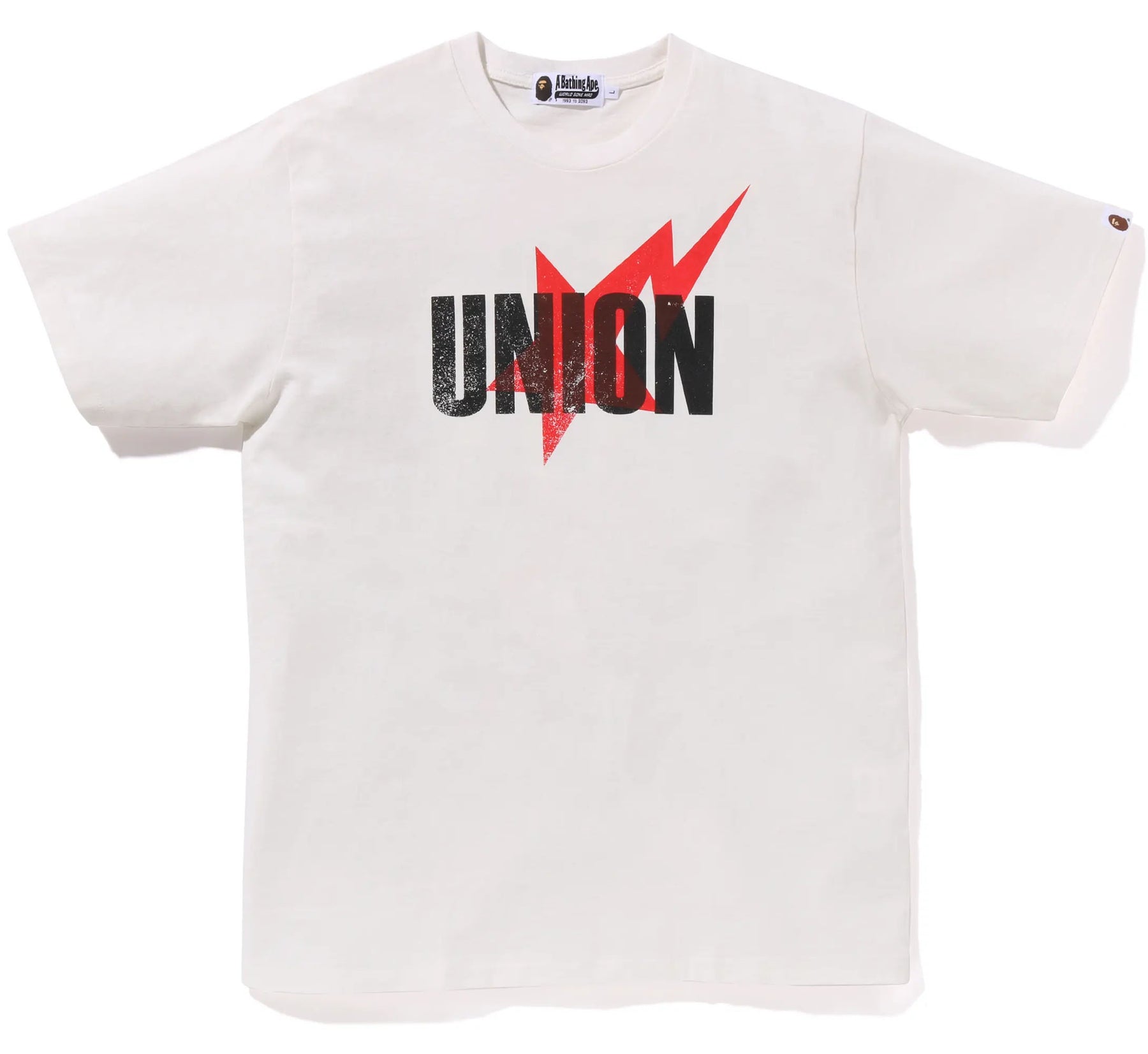 A BATHING APE BAPE x UNION WASHED STA TEE