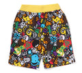 A BATHING APE BAPE KIDS MILO ALL SAFARI SWEAT SHORTS