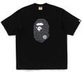 A BATHING APE LUX SPORT PATTERN APE HEAD RELAXED FIT TEE