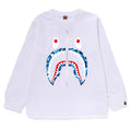 A BATHING APE BAPE KIDS ABC CAMO SHARK L/S TEE