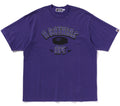 A BATHING APE GARMENT DYE RHINESTONE LOGO RELAXED FIT TEE