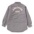 A BATHING APE Ladies' CHECK PADDED SHIRT JACKET