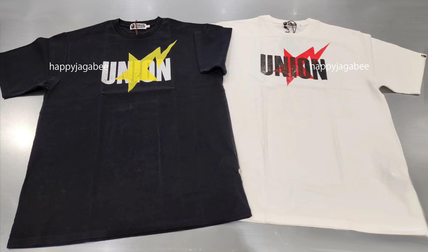 A BATHING APE BAPE x UNION WASHED STA TEE – happyjagabee store