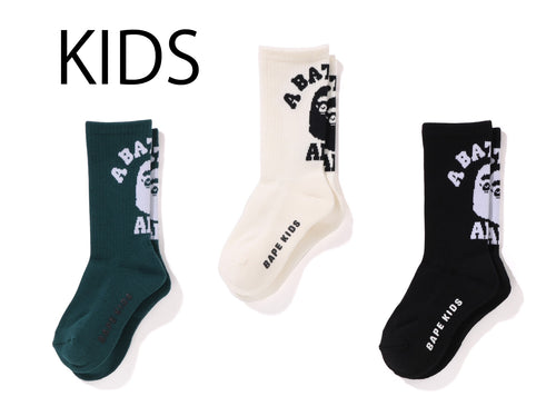 A BATHING APE BAPE KIDS COLLEGE SOCKS