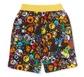 A BATHING APE BAPE KIDS MILO ALL SAFARI SWEAT SHORTS