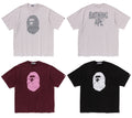 A BATHING APE HEAVY WASHED APE HEAD RELAXED FIT TEE