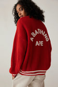 A BATHING APE Ladies' A BATHING APE COLLEGE CARDIGAN