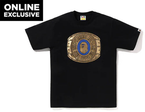 A BATHING APE FOIL BAPE COLLEGE RING TEE ONLINE EXCLUSIVE