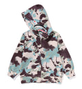 A BATHING APE BAPE KIDS MAP CAMO SHARK ZIP HOODIE