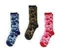 A BATHING APE ABC CAMO JACQUARD SOCKS