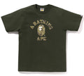 A BATHING APE BITMAP COLLEGE TEE