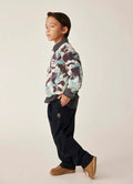 A BATHING APE BAPE KIDS MAP CAMO BAPE CREWNECK SWEATSHIRT