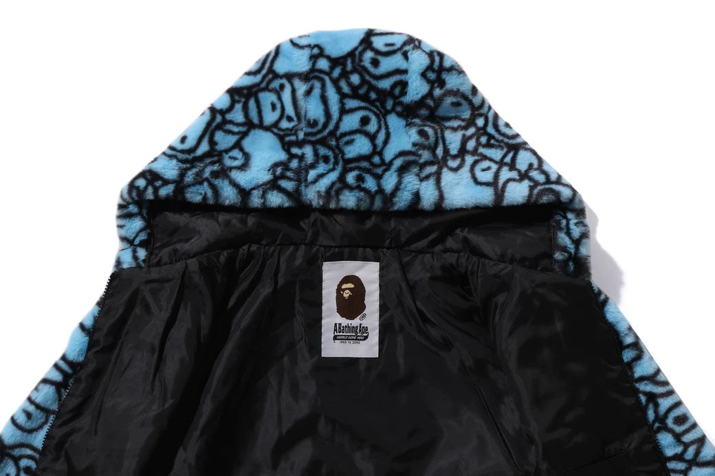 Bape fur online hoodie