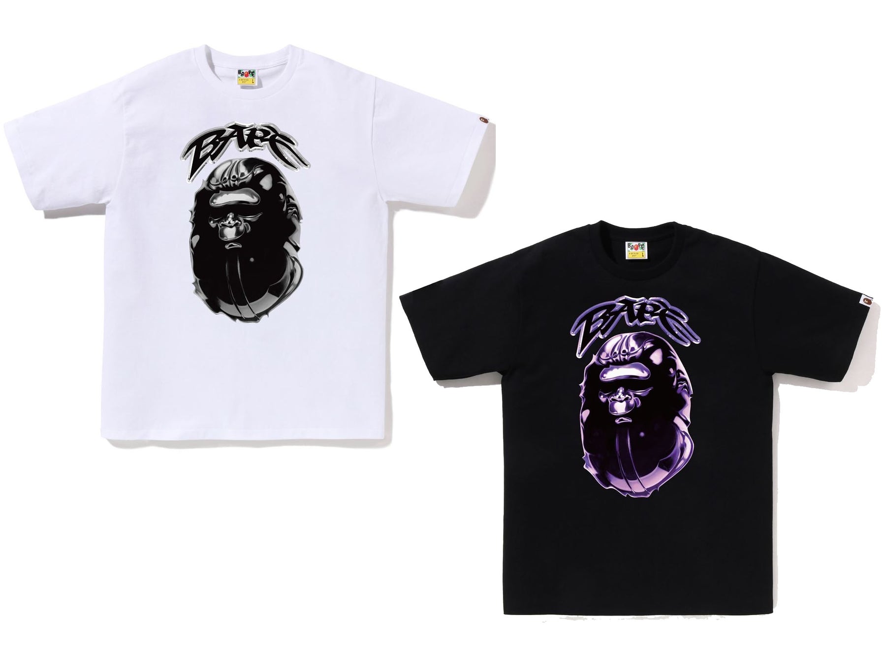 BATHING APE APE HEAD GRAFFITI TEE