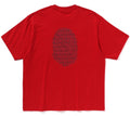 A BATHING APE LUX SPORT PATTERN APE HEAD RELAXED FIT TEE