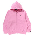 A BATHING APE ONE POINT RELAXED FIT ZIP HOODIE