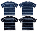 A BATHING APE INDIGO DISCHARGE PRINT RELAXED FIT TEE