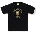 A BATHING APE BITMAP COLLEGE TEE