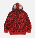 A BATHING APE BAPE x CLOT CAMO SHARK RELAXED FIT FULL ZIP HOODIE