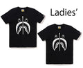 A BATHING APE Ladies' CRYSTAL STONE SHARK TEE