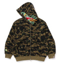 A BATHING APE BAPE x CLOT CAMO SHARK RELAXED FIT FULL ZIP HOODIE