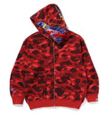 A BATHING APE BAPE x CLOT CAMO SHARK RELAXED FIT FULL ZIP HOODIE