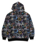 A BATHING APE FLORAL CAMO PATTERN RELAXED FIT PULLOVER HOODIE