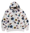 A BATHING APE FLORAL CAMO PATTERN RELAXED FIT PULLOVER HOODIE