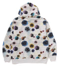 A BATHING APE FLORAL CAMO PATTERN RELAXED FIT PULLOVER HOODIE