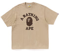 A BATHING APE COLLEGE MONOGRAM COLLEGE RELAXED FIT TEE