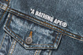 A BATHING APE FAKE PRINT DENIM JACKET