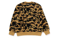 A BATHING APE 11ST CAMO JACQUARD COLLEGE RELAX FIT CREWNECK SWEATSHIRT