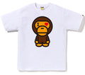 A BATHING APE HEART BABY MILO TEE