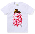 A BATHING APE Ladies' ABC CAMO MILO ON BIG APE TEE