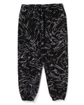 A BATHING APE MARBLING CAMO JOGGER SWEAT PANTS