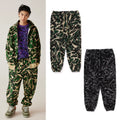 A BATHING APE MARBLING CAMO JOGGER SWEAT PANTS